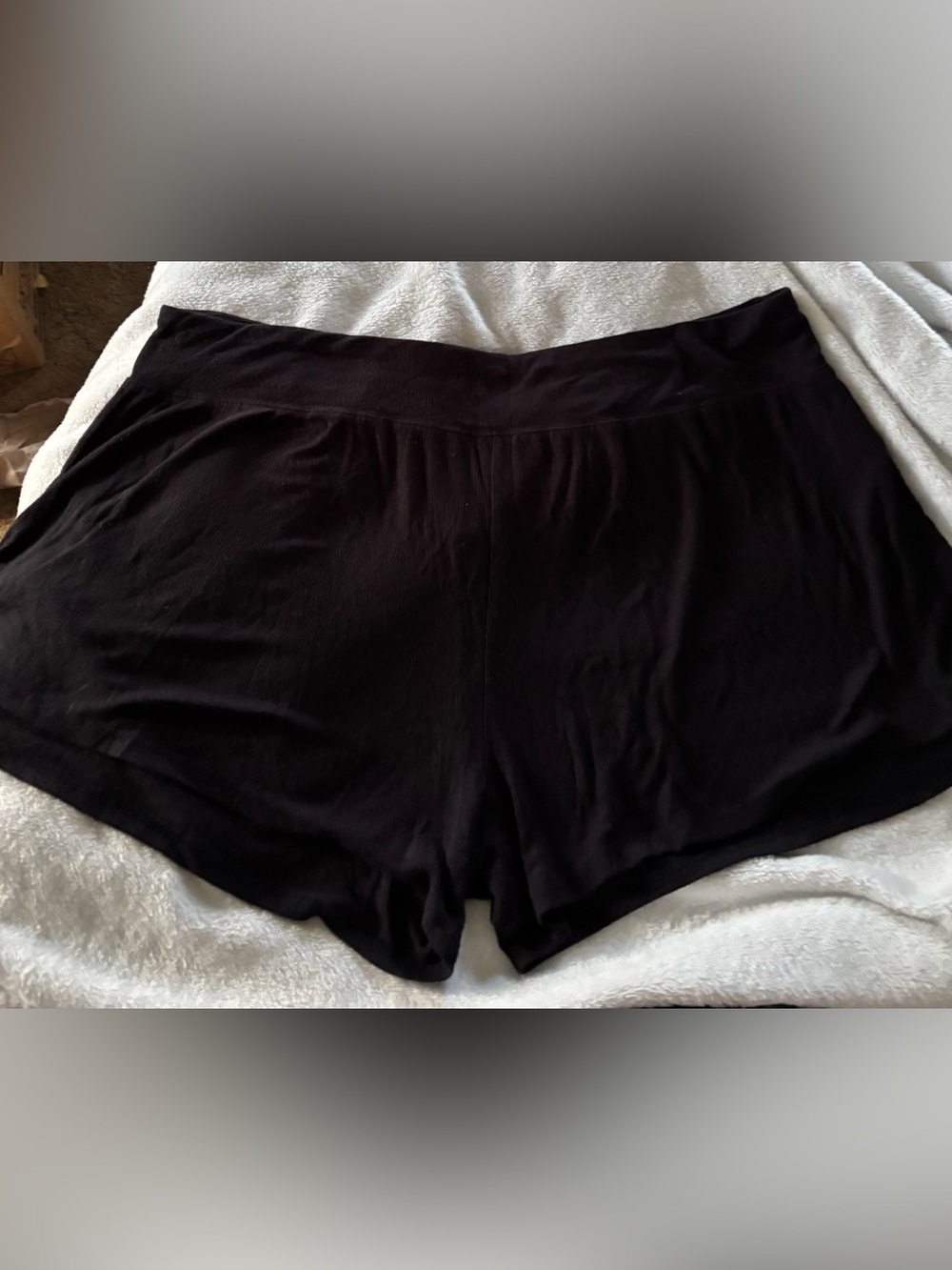 Black Athleta Black knit sleep/lounge shorts  sz 1X